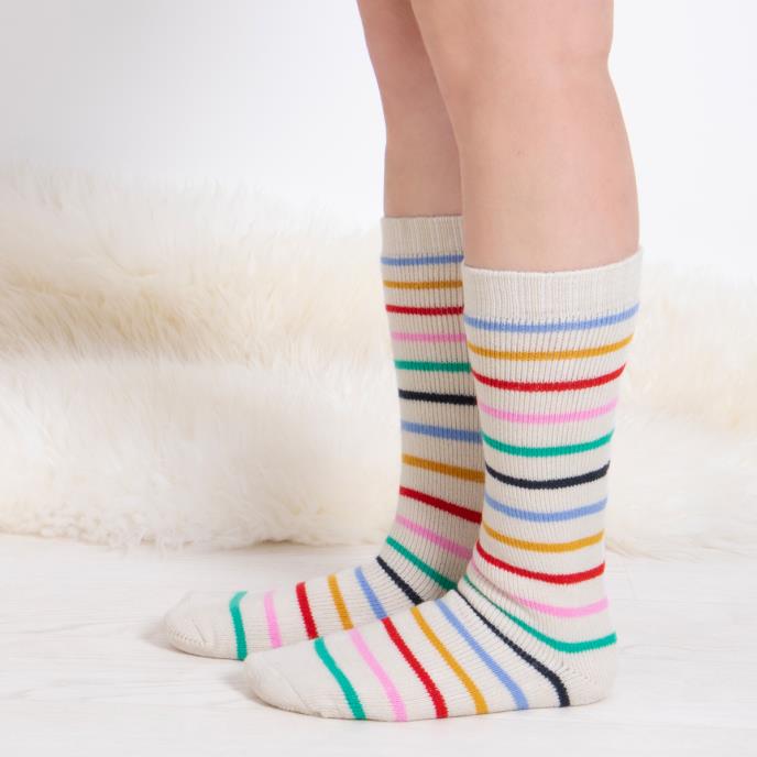 totes toasties® Ladies Welly Boot Socks (Twin Pack) Multi Extra Image 2